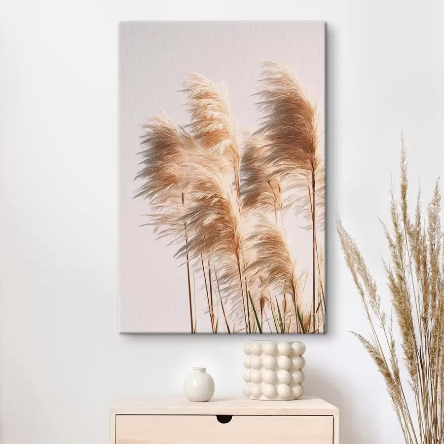 Pilt Pehmed dekoratiivsed rohttaimed heledal taustal s46157