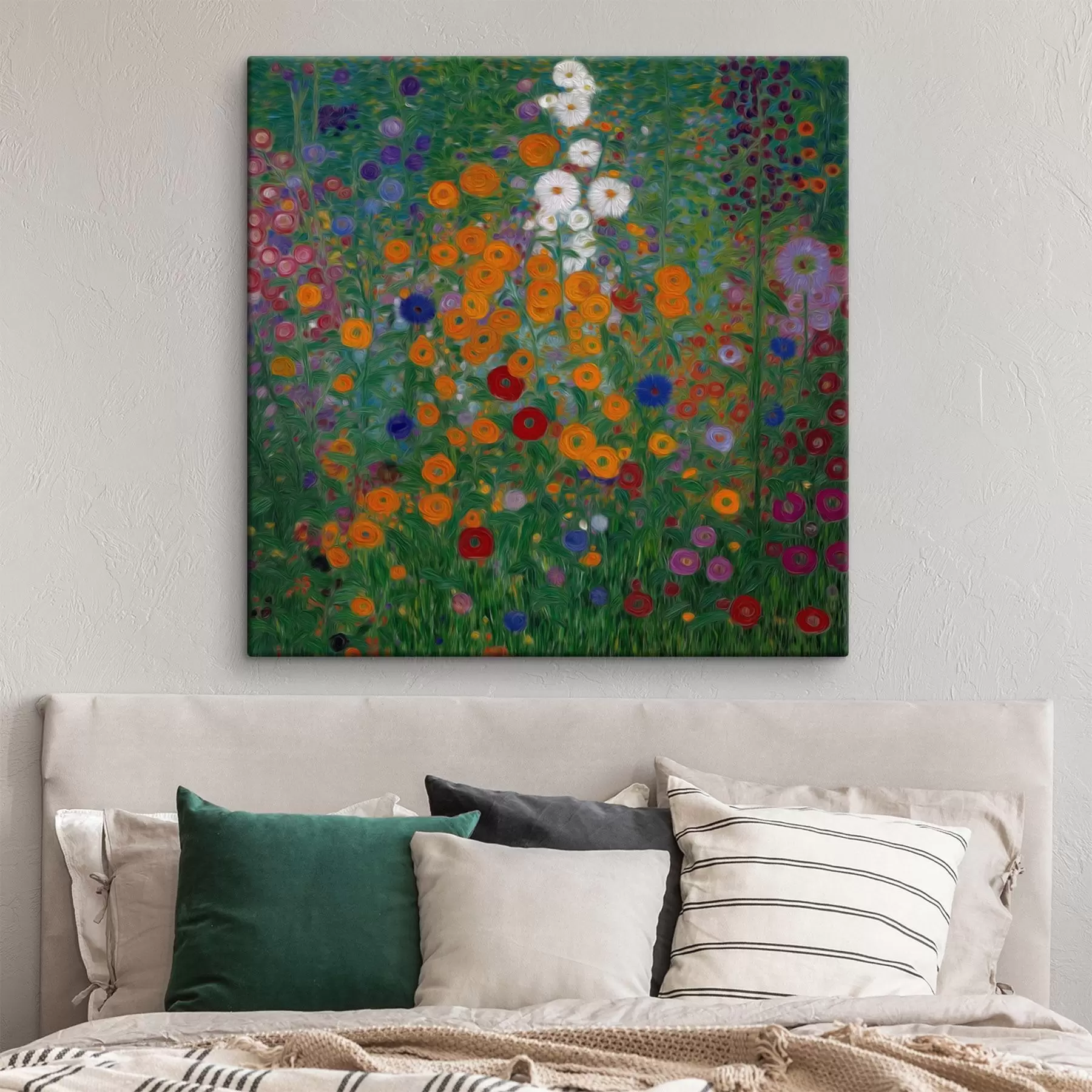 Pilt Värvikas lilleväli valge aktsendiga s46172