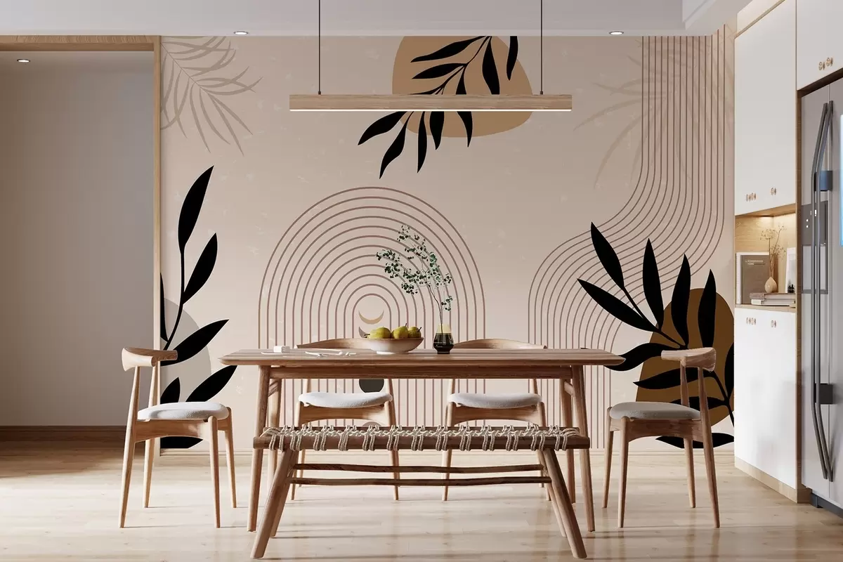 Fototapeedid Abstraktne taimedega w04745