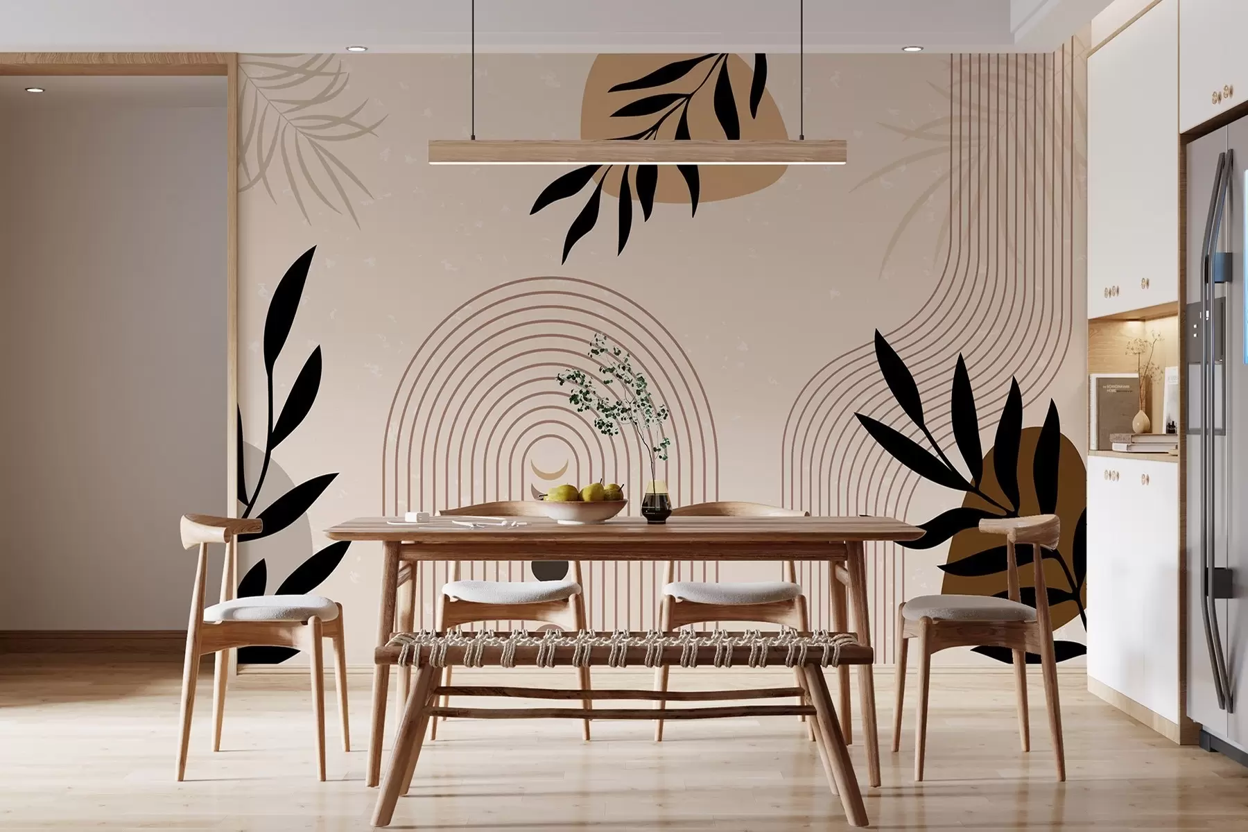 Fototapeedid Abstraktne taimedega w04745