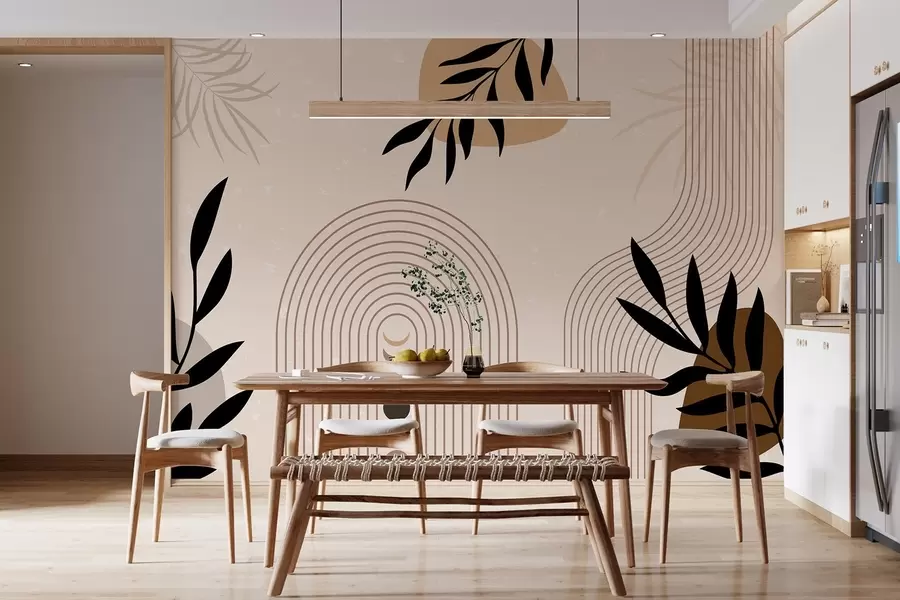 Fototapeedid Abstraktne taimedega w04745