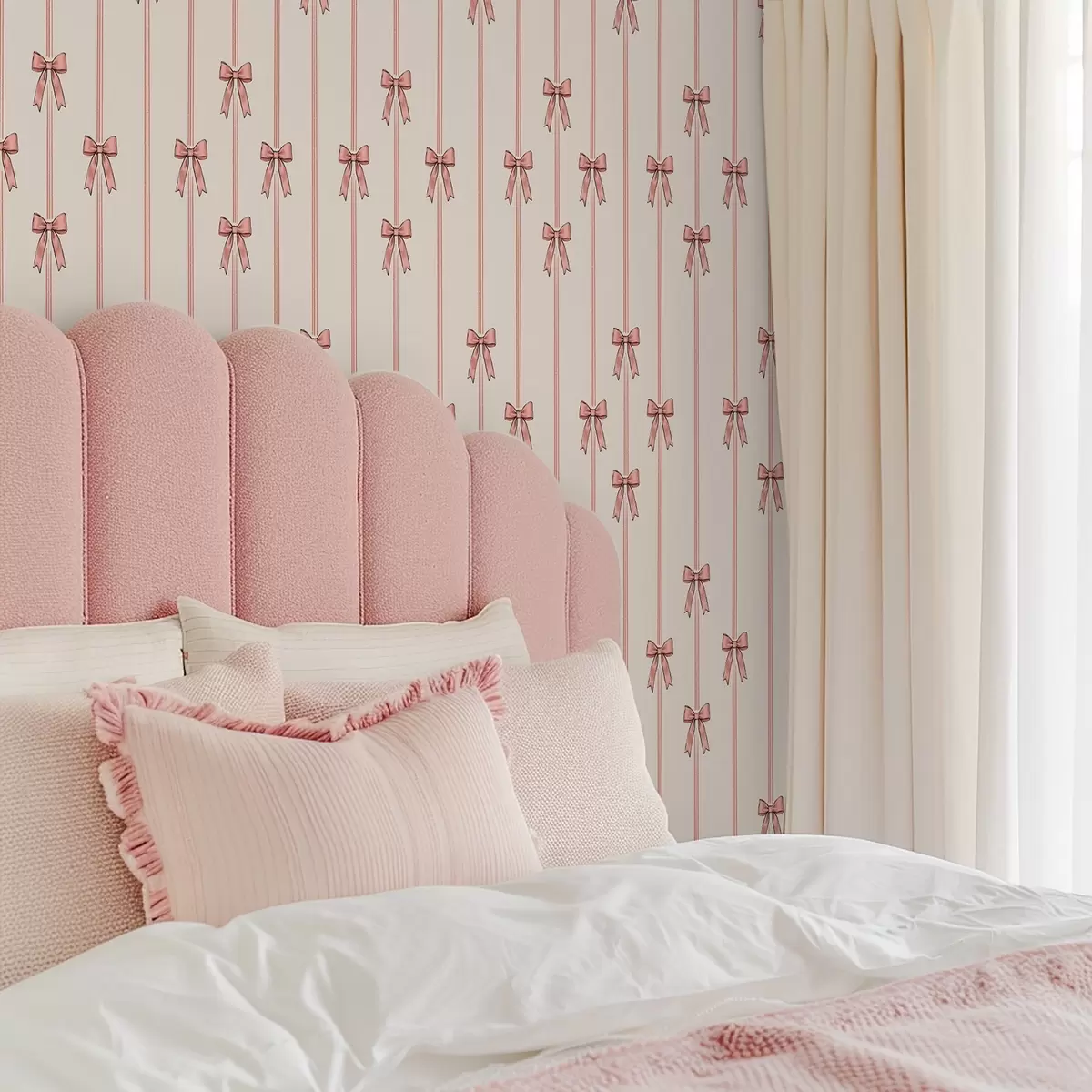 Tapeet Vertikaalsed lindid paeltega, elevandiluu taustaga a00653