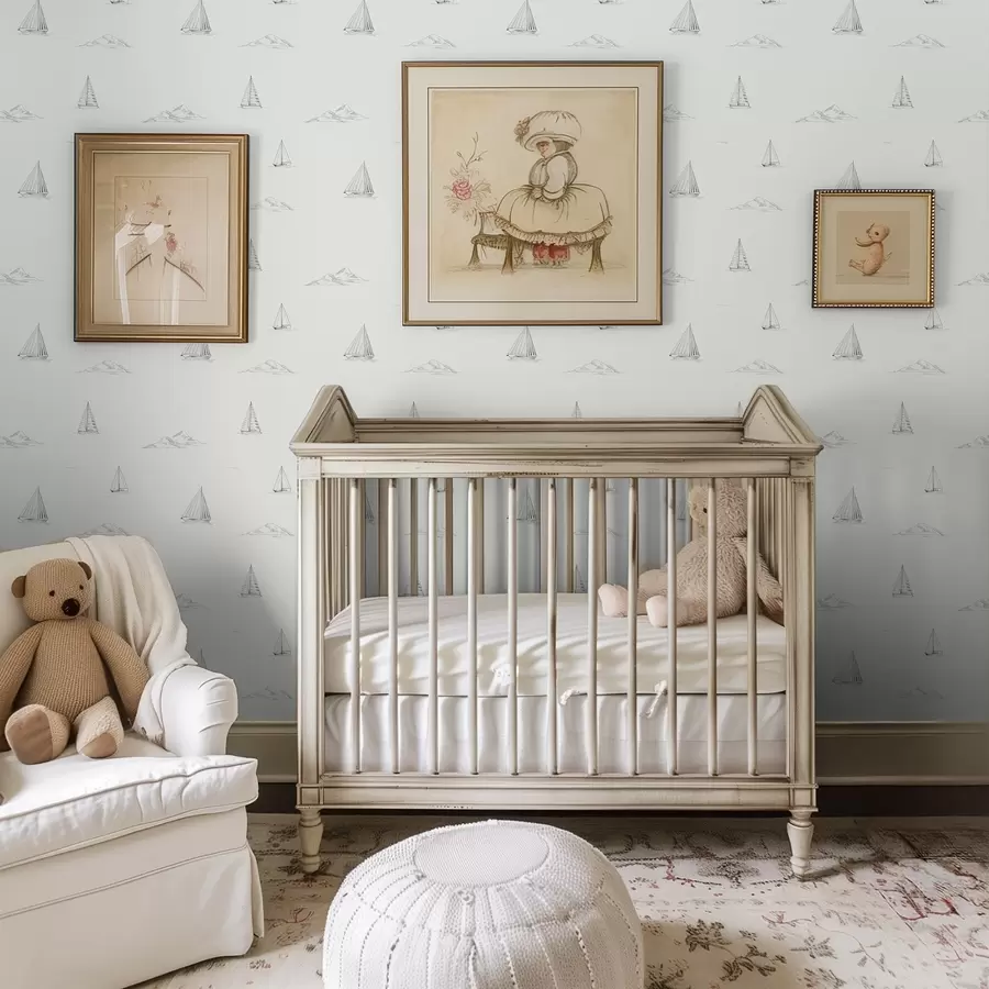 Fototapeedid Joonistage jahid ja saared, hele taust a00654v2