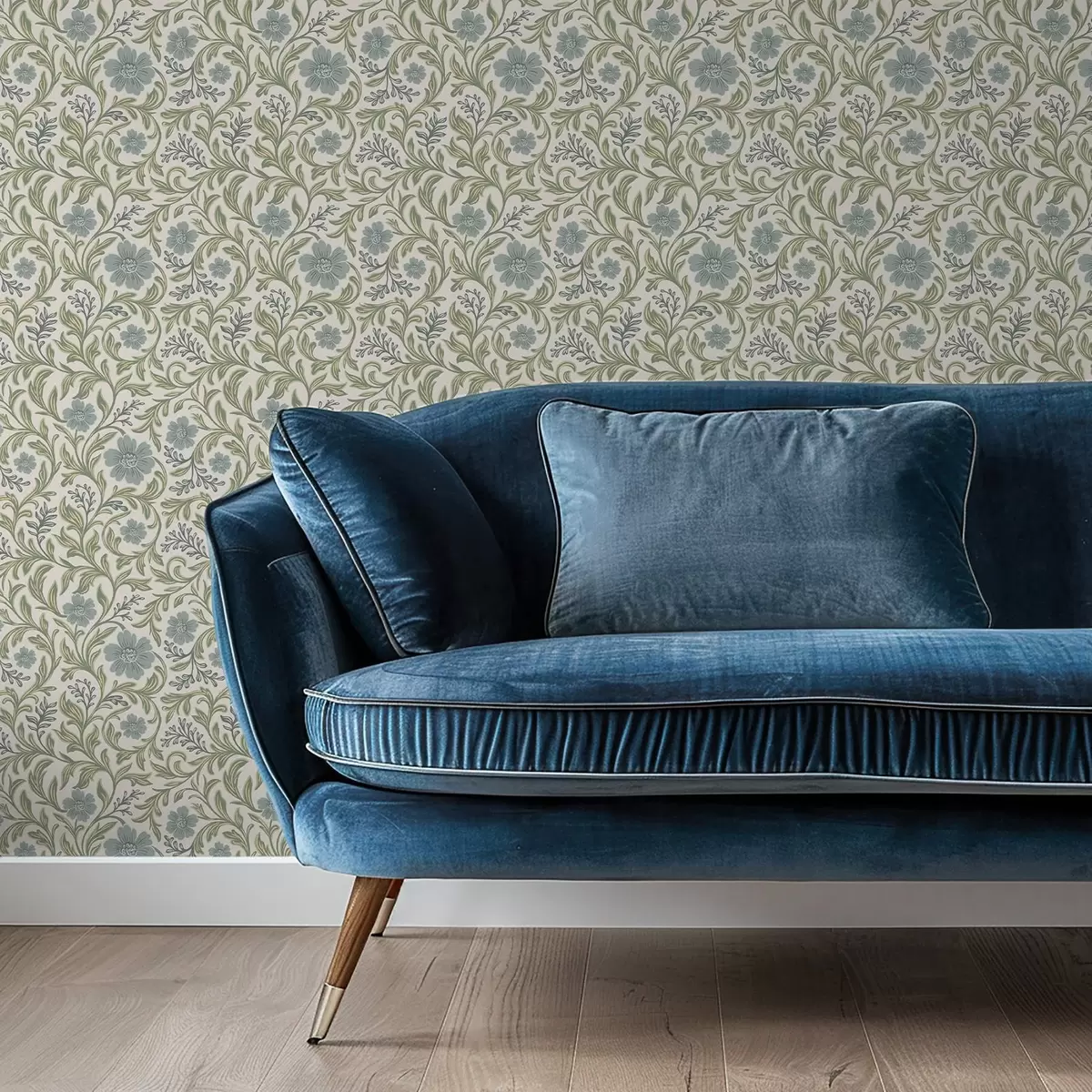 Tapeet Salvei-hall lilleornament heledal taustal a00712
