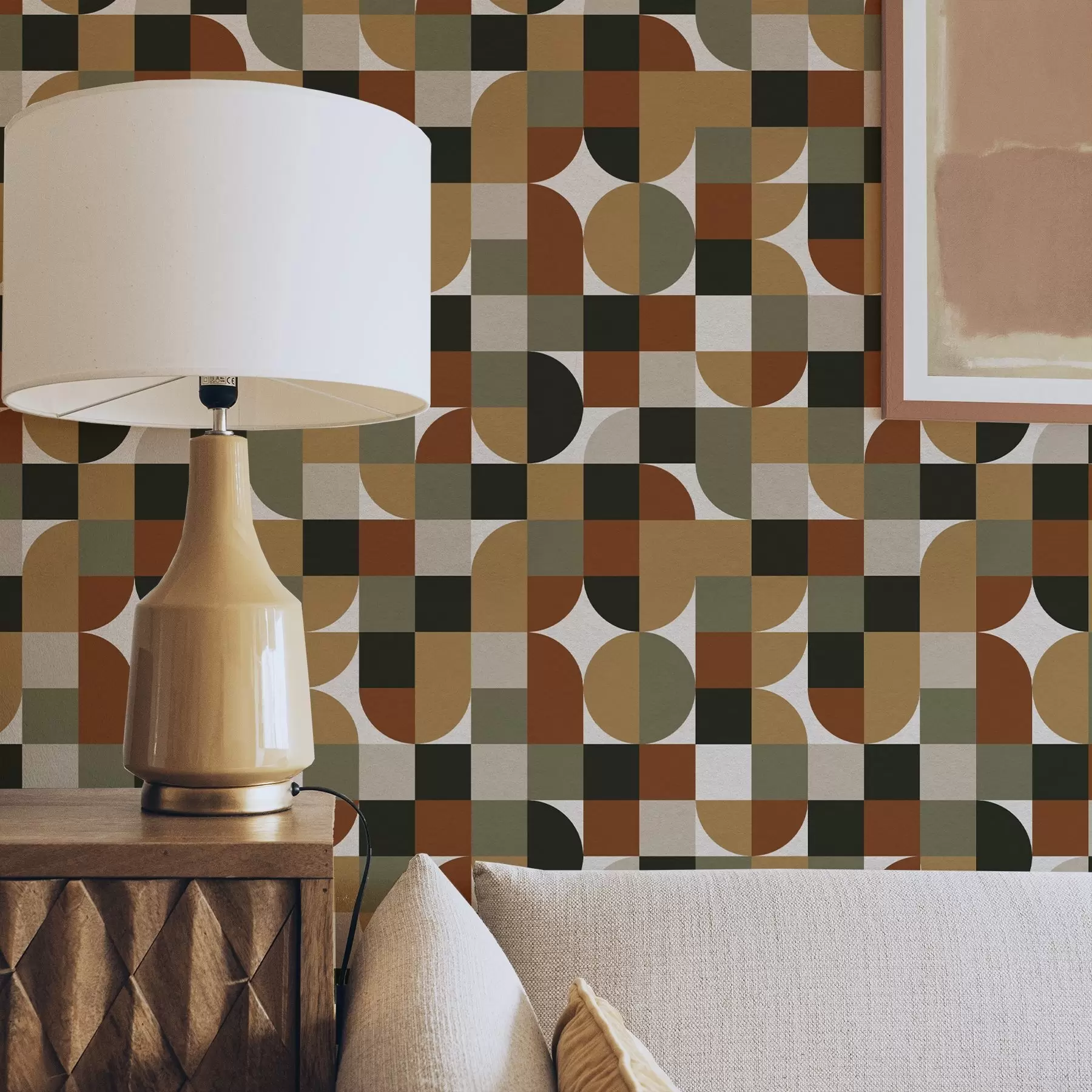 Fototapeedid Modulaarne geomeetria soojades maatoonides a00770