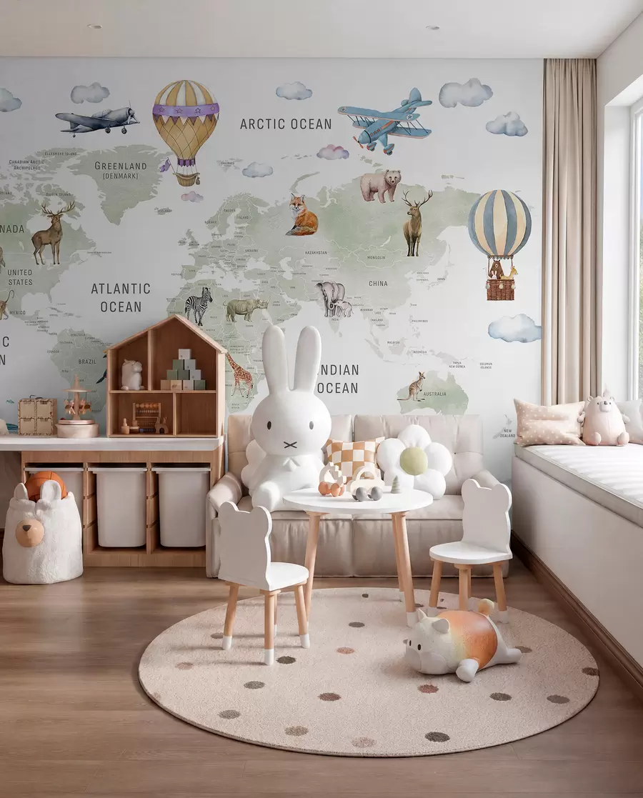 Fototapeedid Roheline atlas inglise keeles c00001en