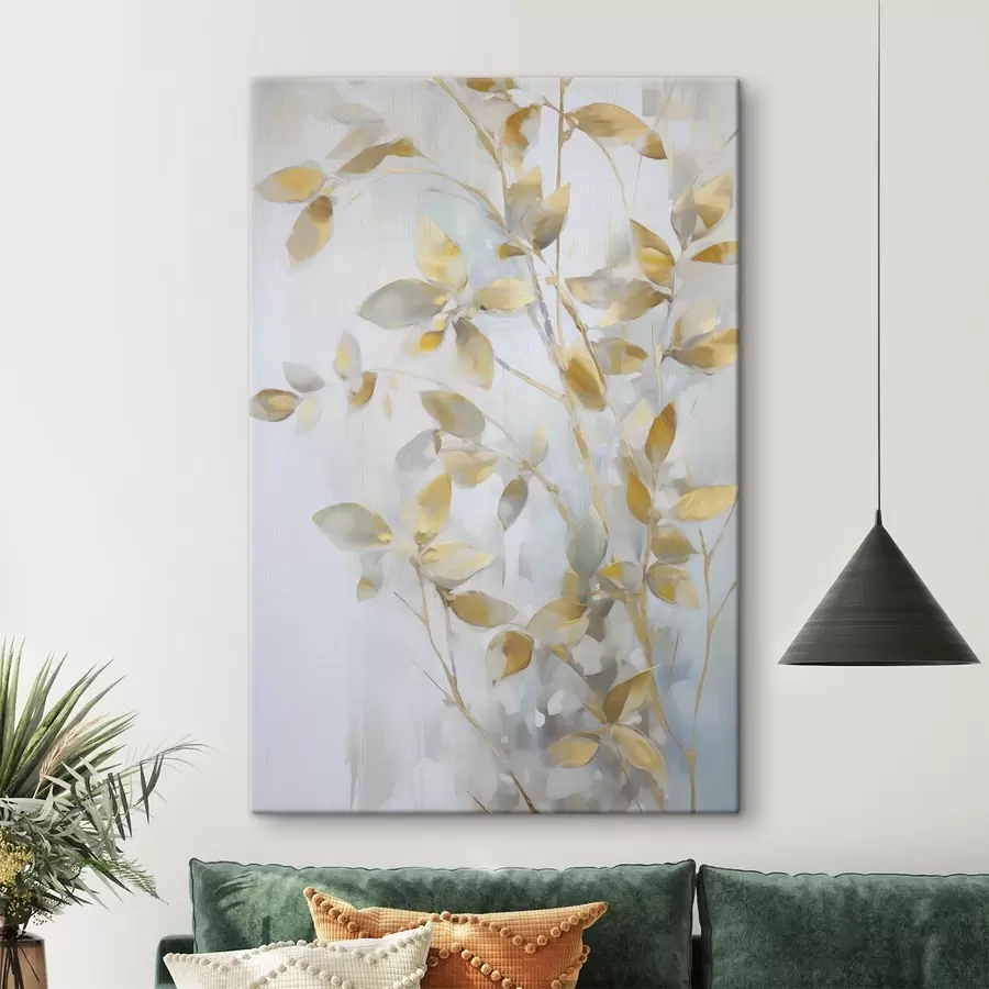 Pilt Abstraktsed lehed maalimise imitatsioon s46348