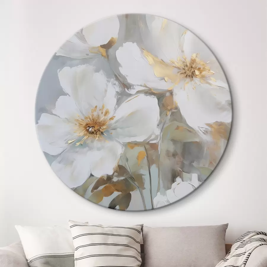 Pilt Abstraktsed lilled, maalide imitatsioon r46346