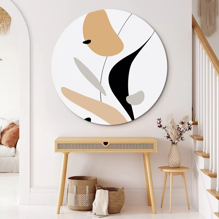 Pilt Abstraktne kompositsioon täppide ja joontega r46350