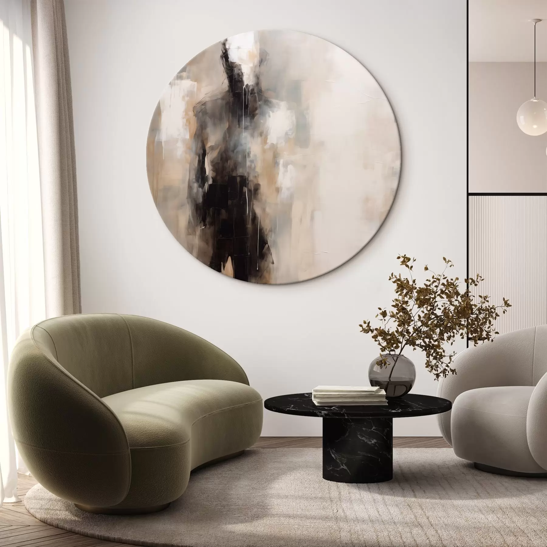 Pilt Varjudes olev abstraktne inimkuju r46360