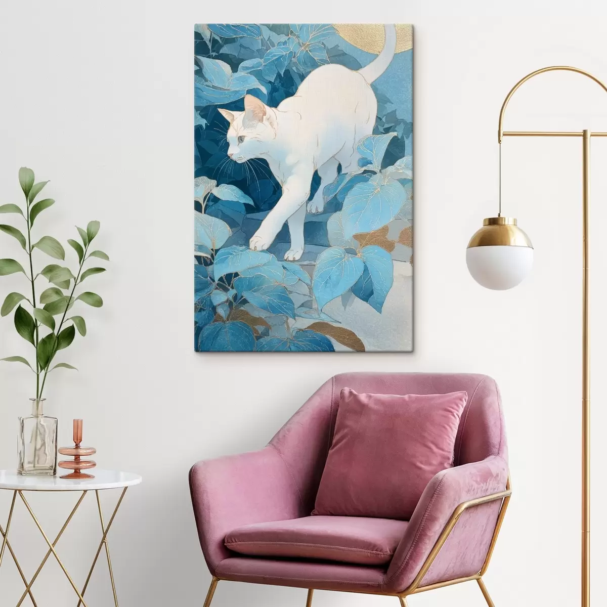 Pilt Kass lehtede seas s46362