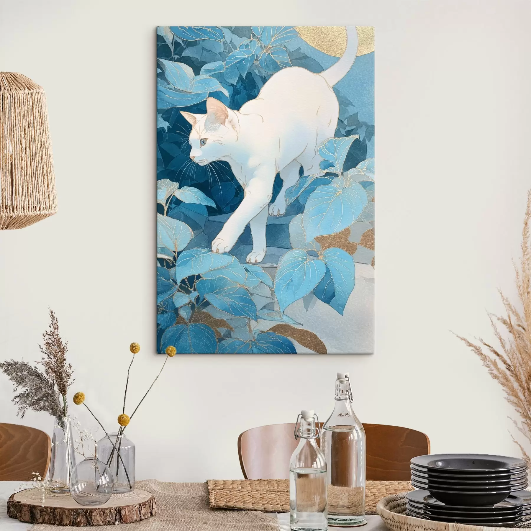 Pilt Kass lehtede seas s46362