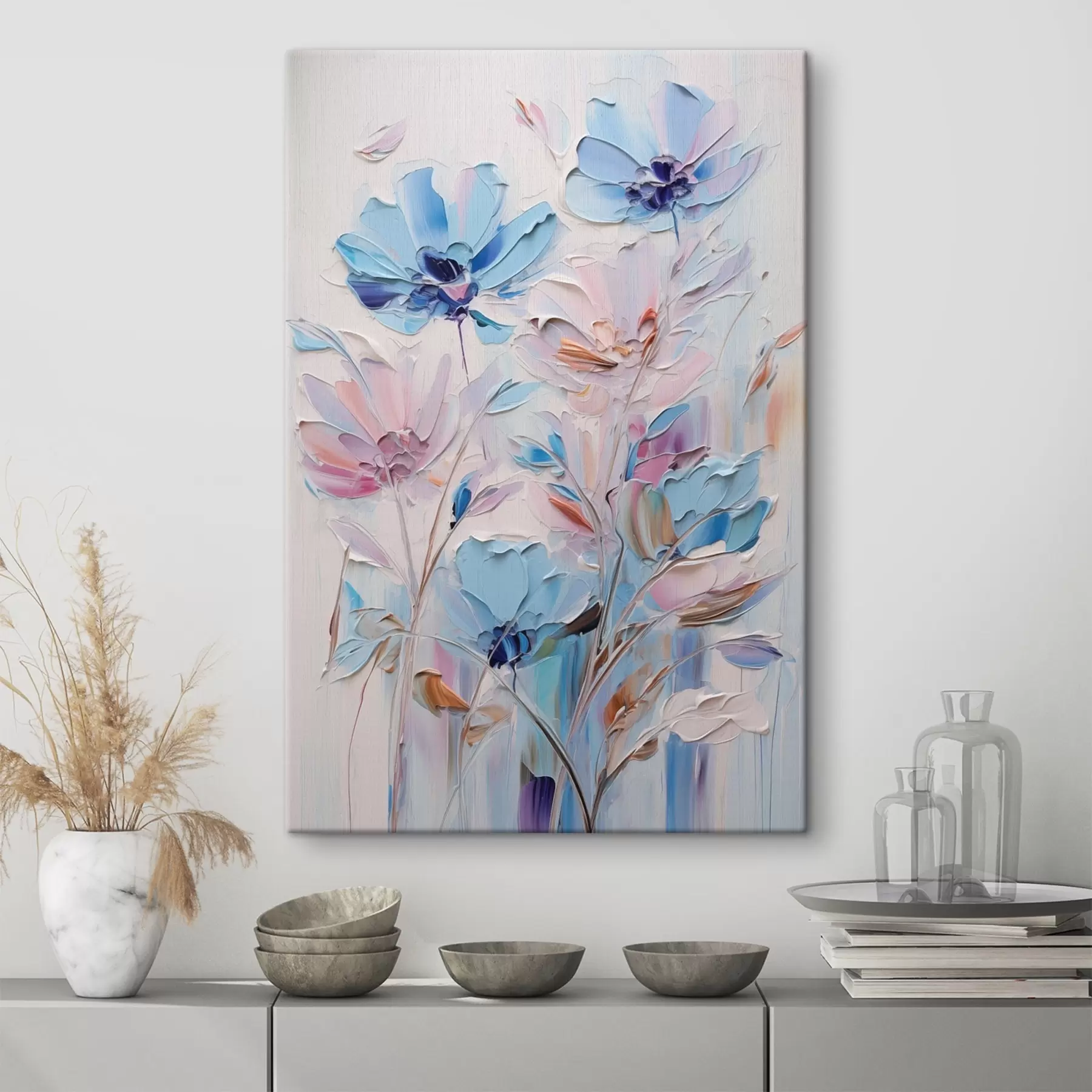 Pilt Värvitud lilled s46392