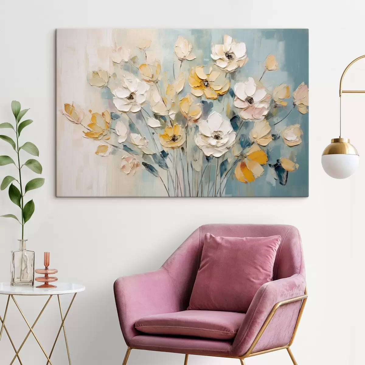 Pilt Erinevate värvidega lilled s46397