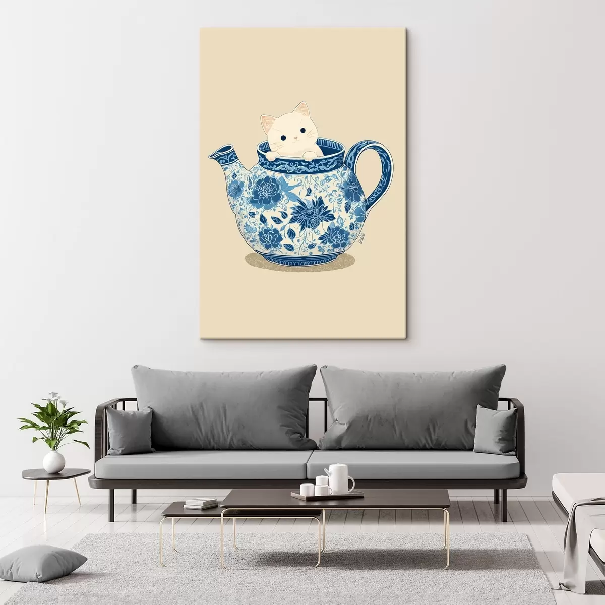 Pilt Kass teekannus s46431