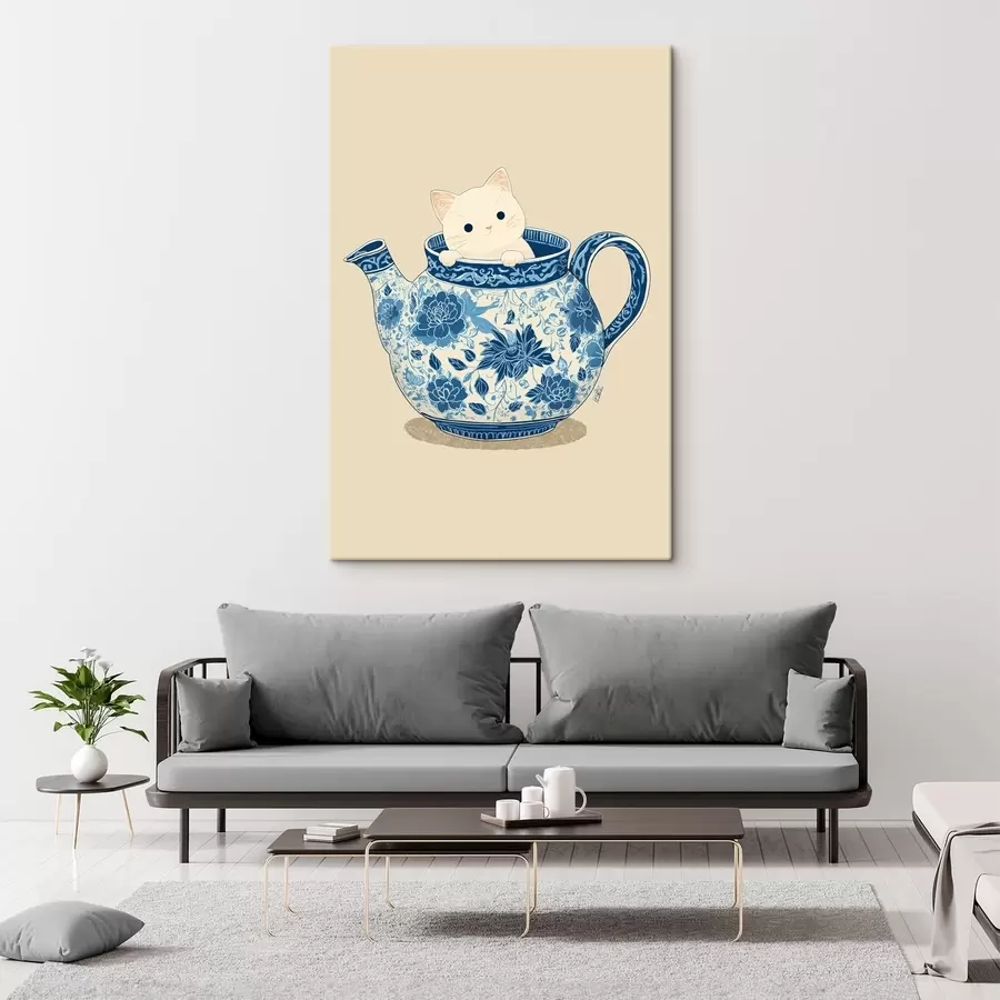 Pilt Kass teekannus s46431