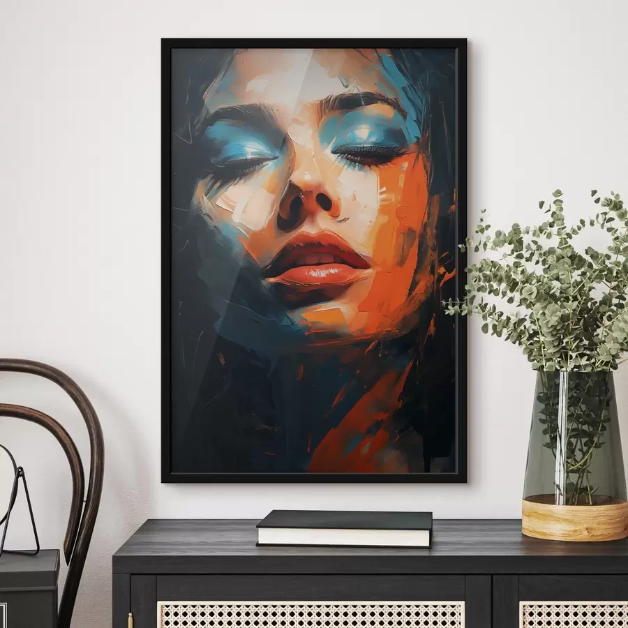 Fototapeedid Tüdruku nägu värviga f46377