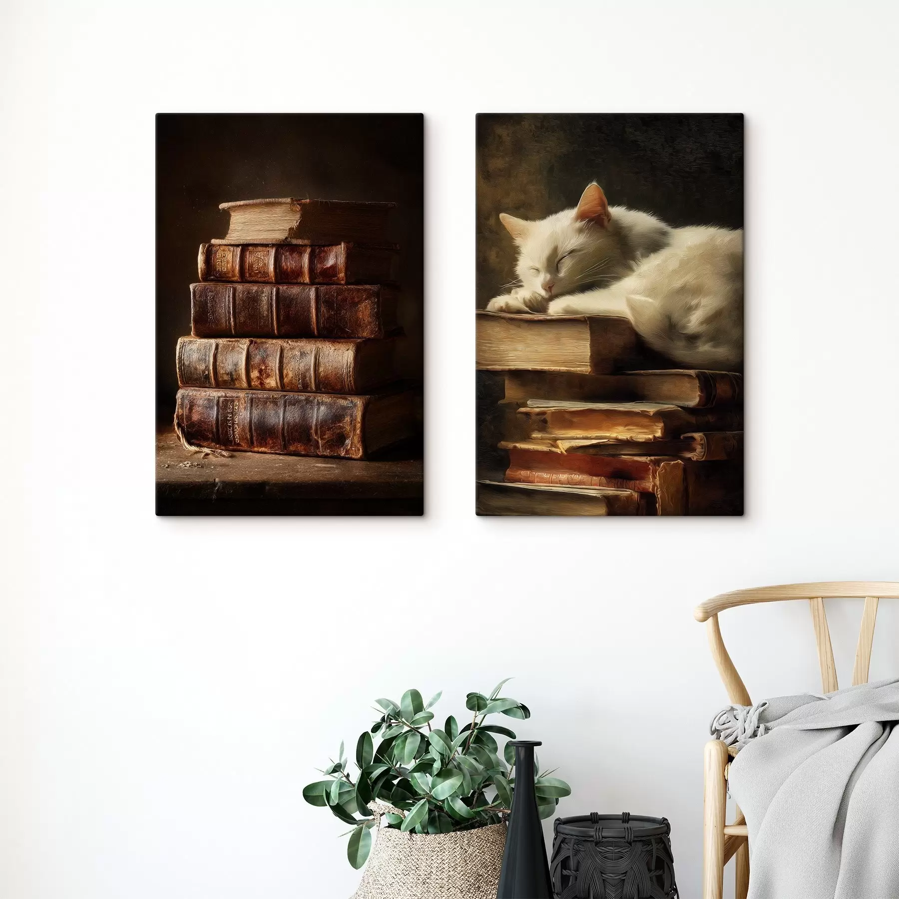 Pilt Kass raamatutel m00918