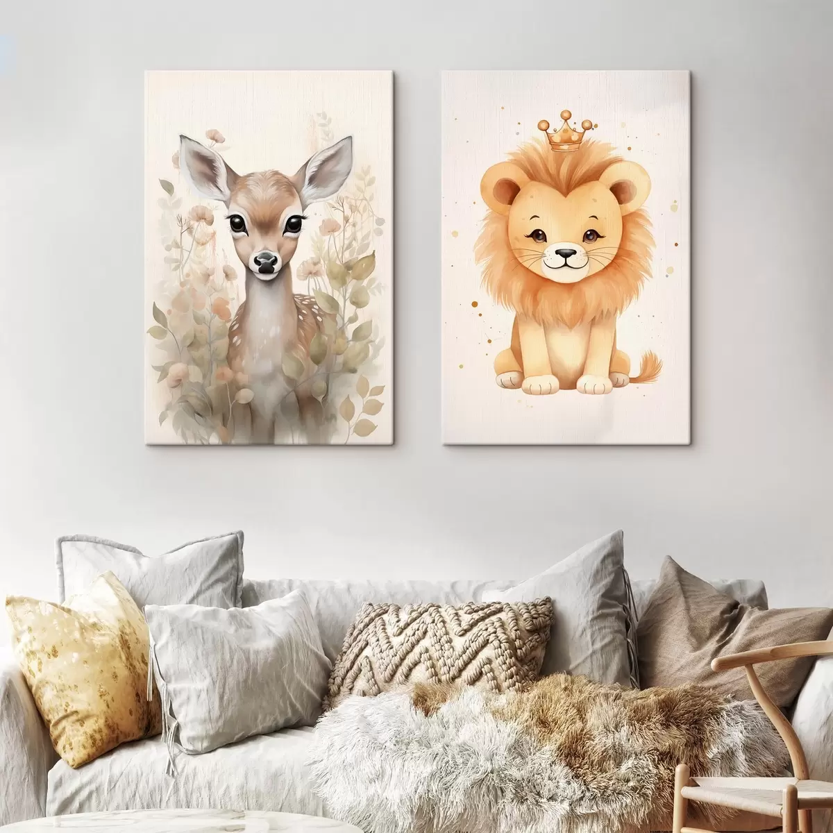 Pilt Hirv ja lõvi m00922