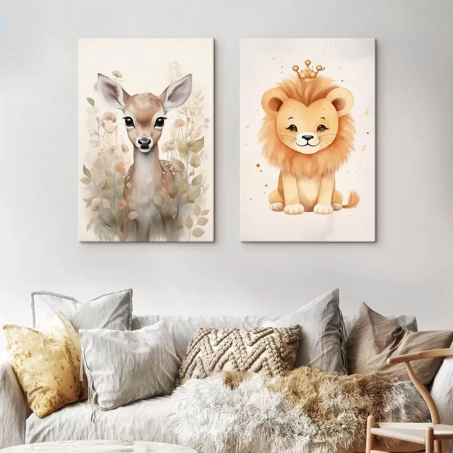 Pilt Hirv ja lõvi m00922