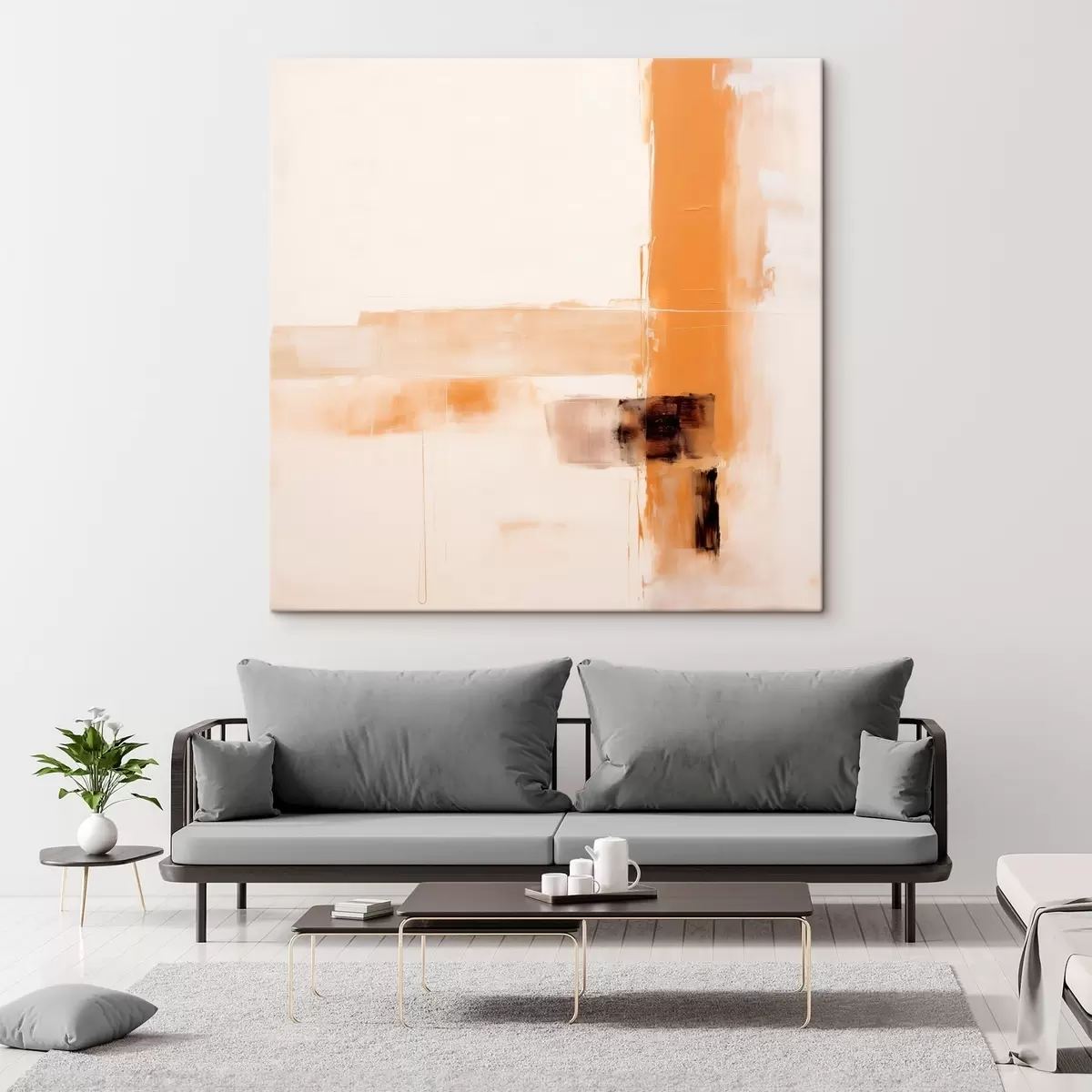 Pilt Oranž ja pruun abstraktsioon s46307