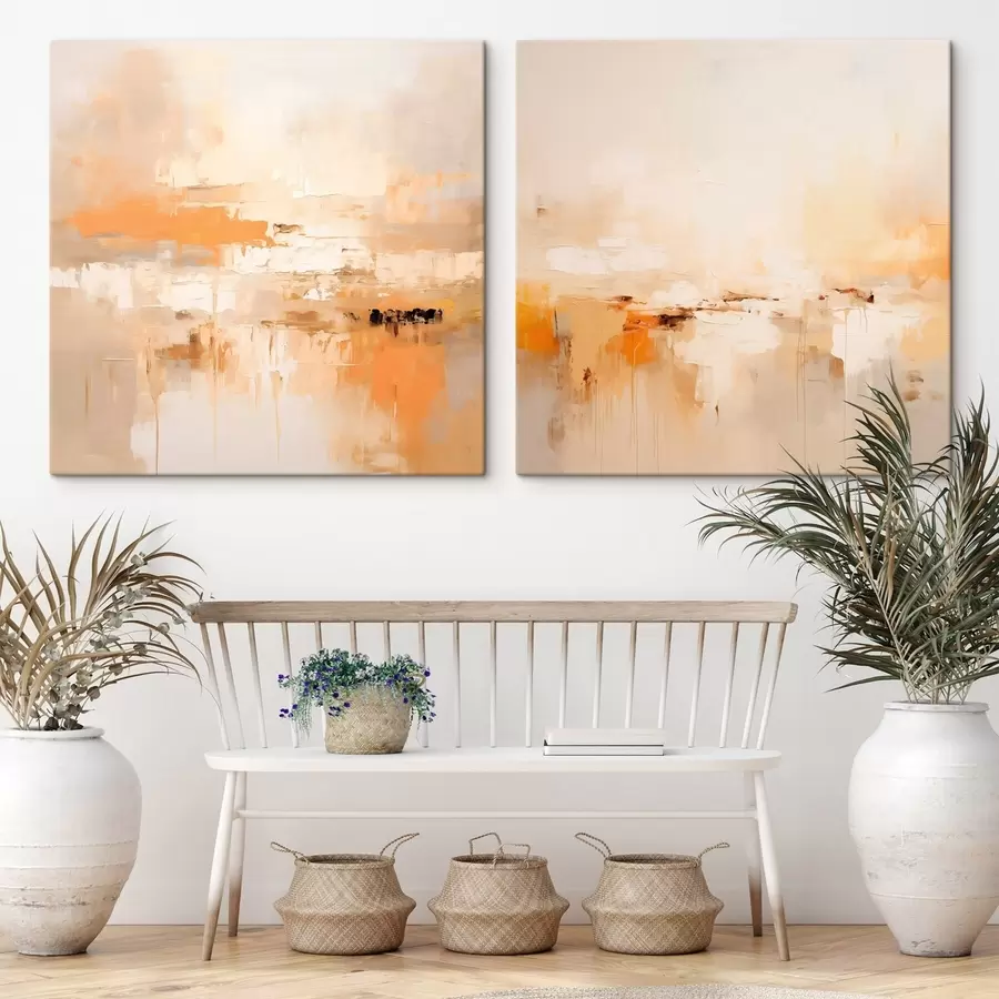 Pilt Kerge abstraktne maal sügise toonides m00895