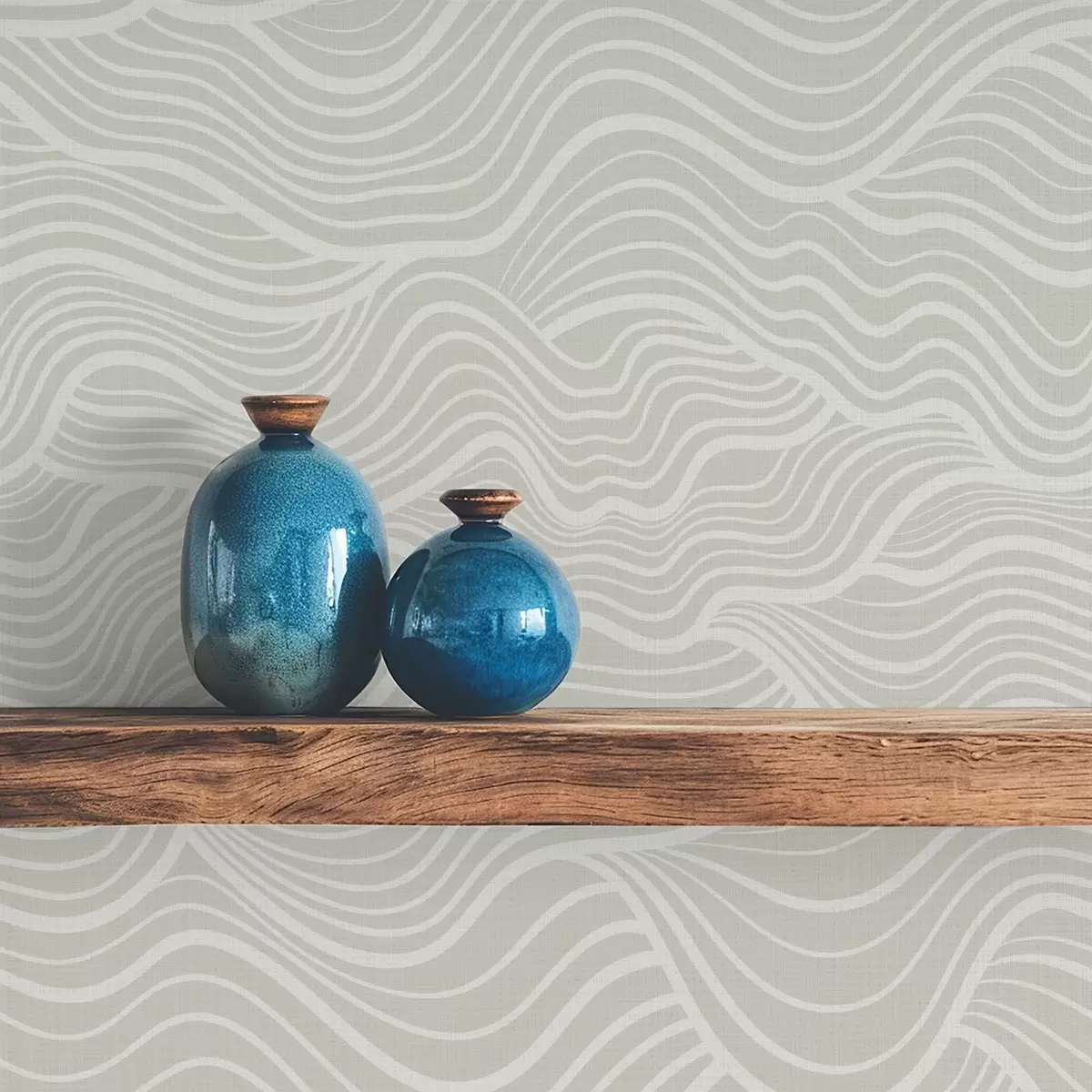 Tapeet Lained halli-oliivrohelisel taustal kangastruktuuriga a00681