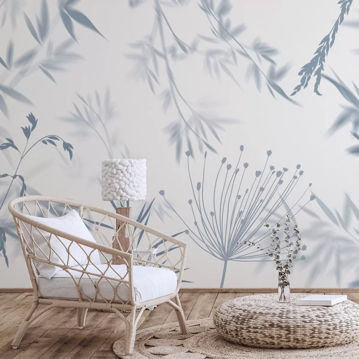 Fototapeedid Lehtede siluetid w04850v2