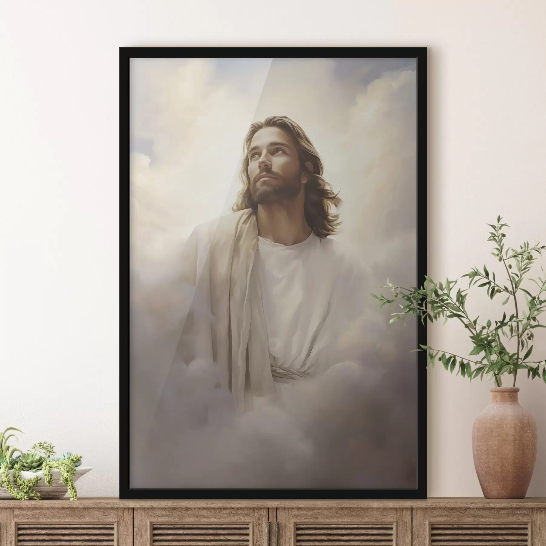 Fototapeedid Jeesus pilvede seas f46445
