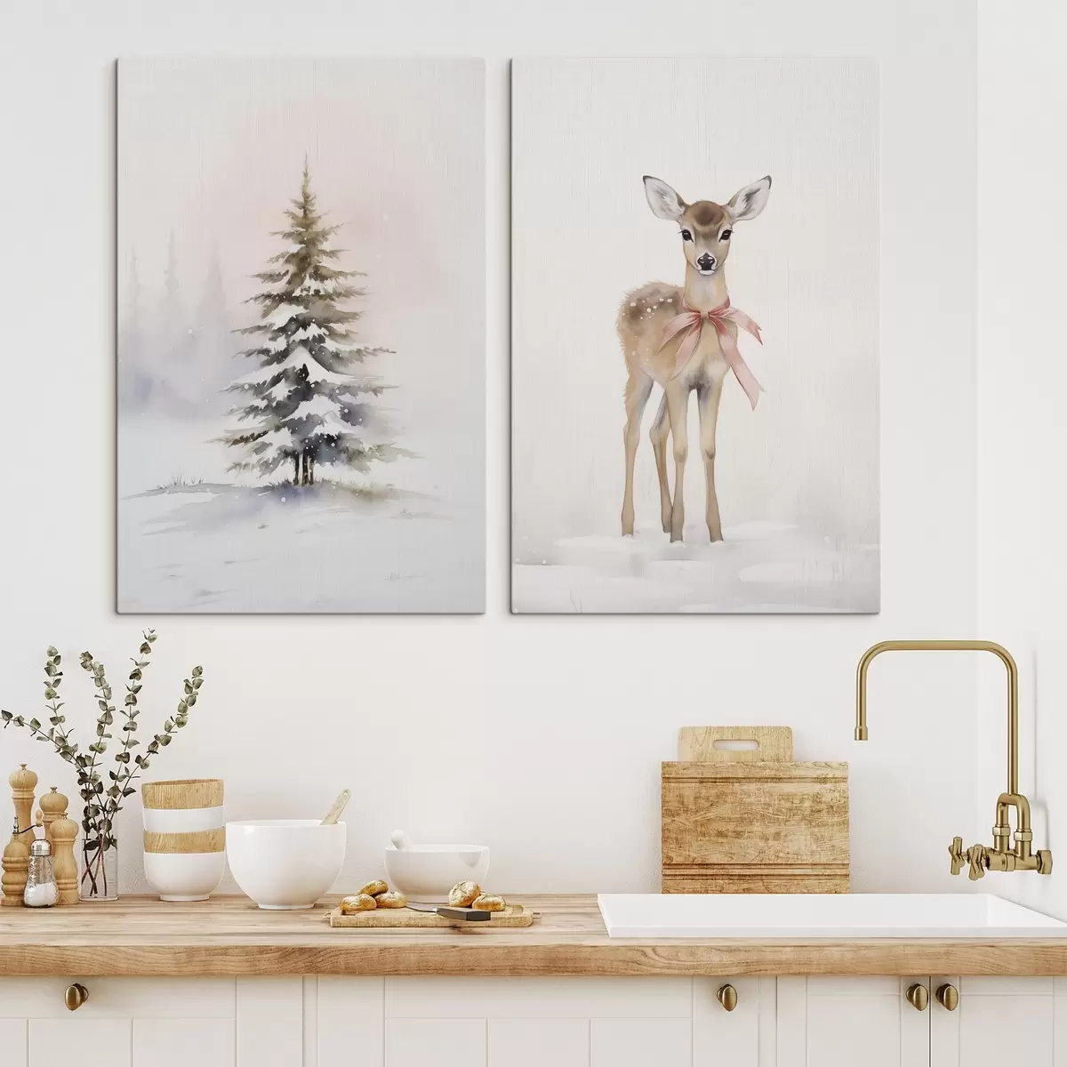 Pilt Kuusk ja fawn m00933