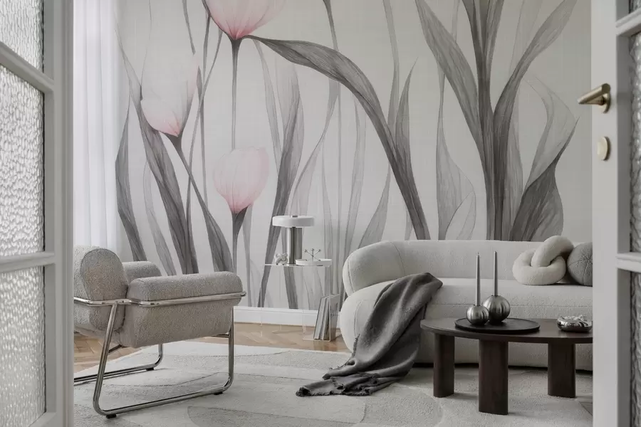 Fototapeedid Õrnad läbipaistvad tulbid w04831v1