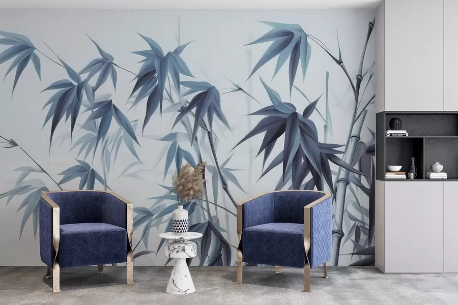 Fototapeedid Bambus heledal akvarelltaustal w04834v2