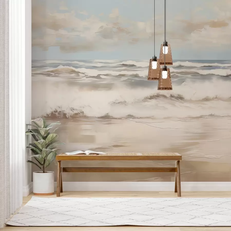 Fototapeedid Pastellne merevaade w04836