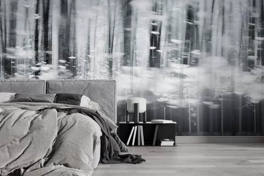 Fototapeedid Pastellvärvides stiliseeritud puutüved w04844v2