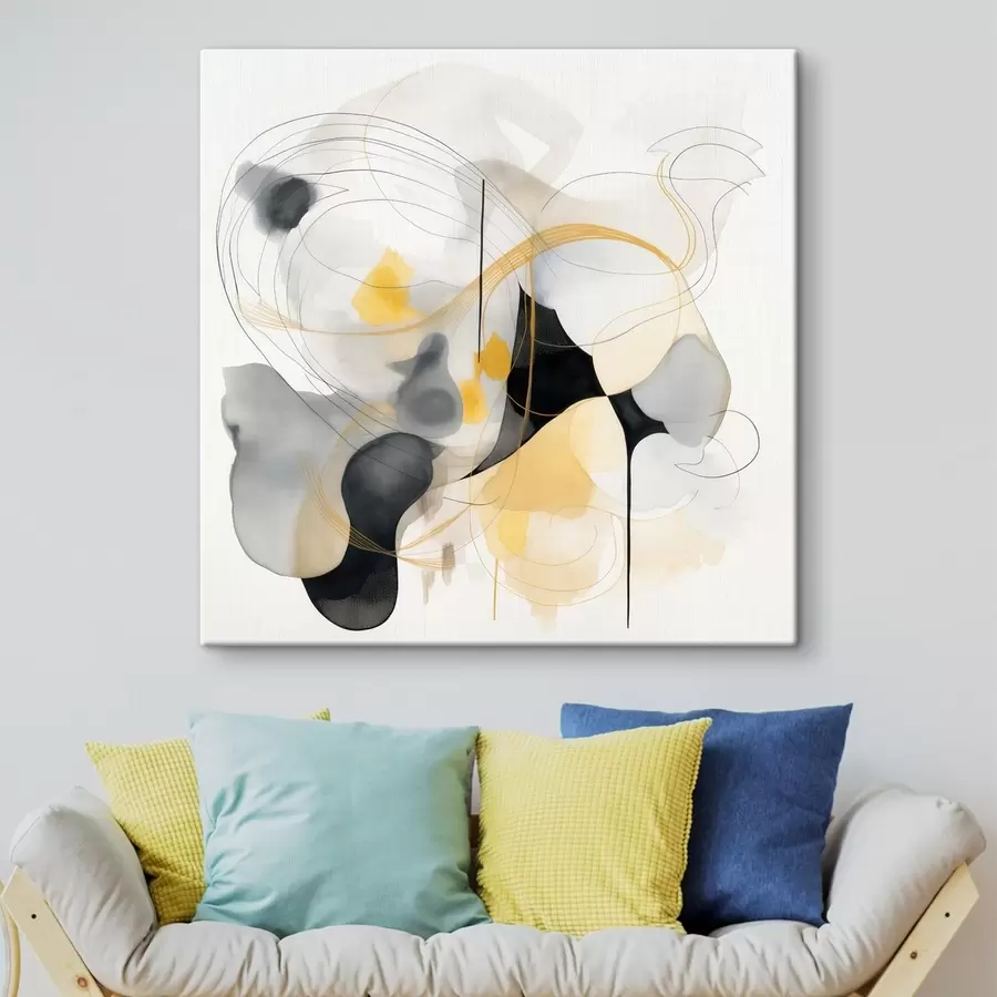 Pilt Kaootilised jooned ja täpid modernses stiilis s46335