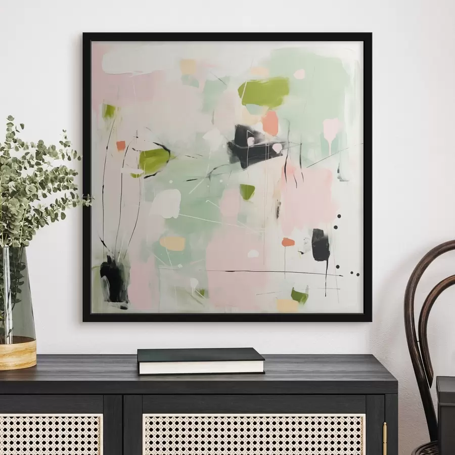 Fototapeedid Roosa ja menta, pastellvärvidega maalitud f46324