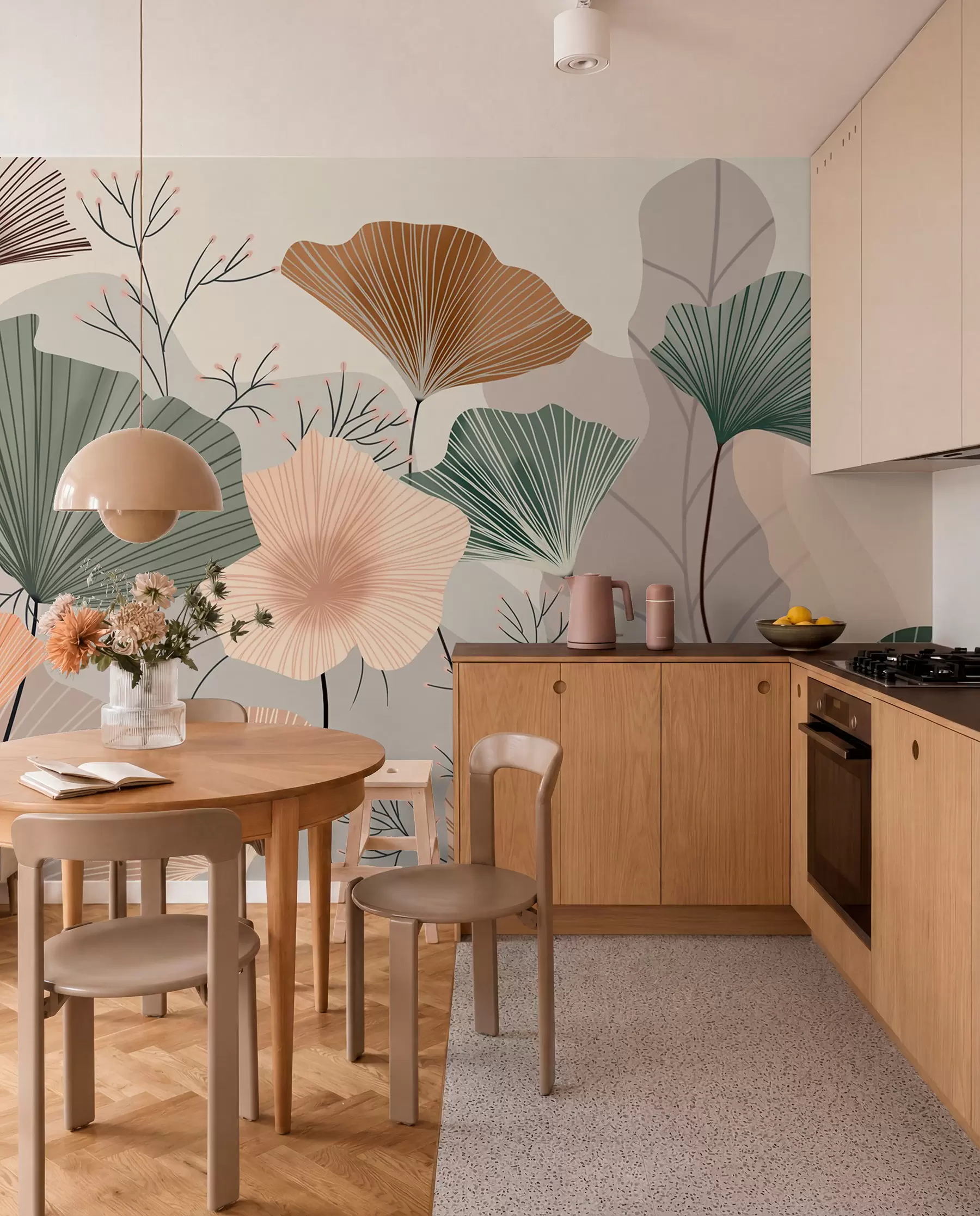 Fototapeedid Lehvikud pastelltoonides w04815