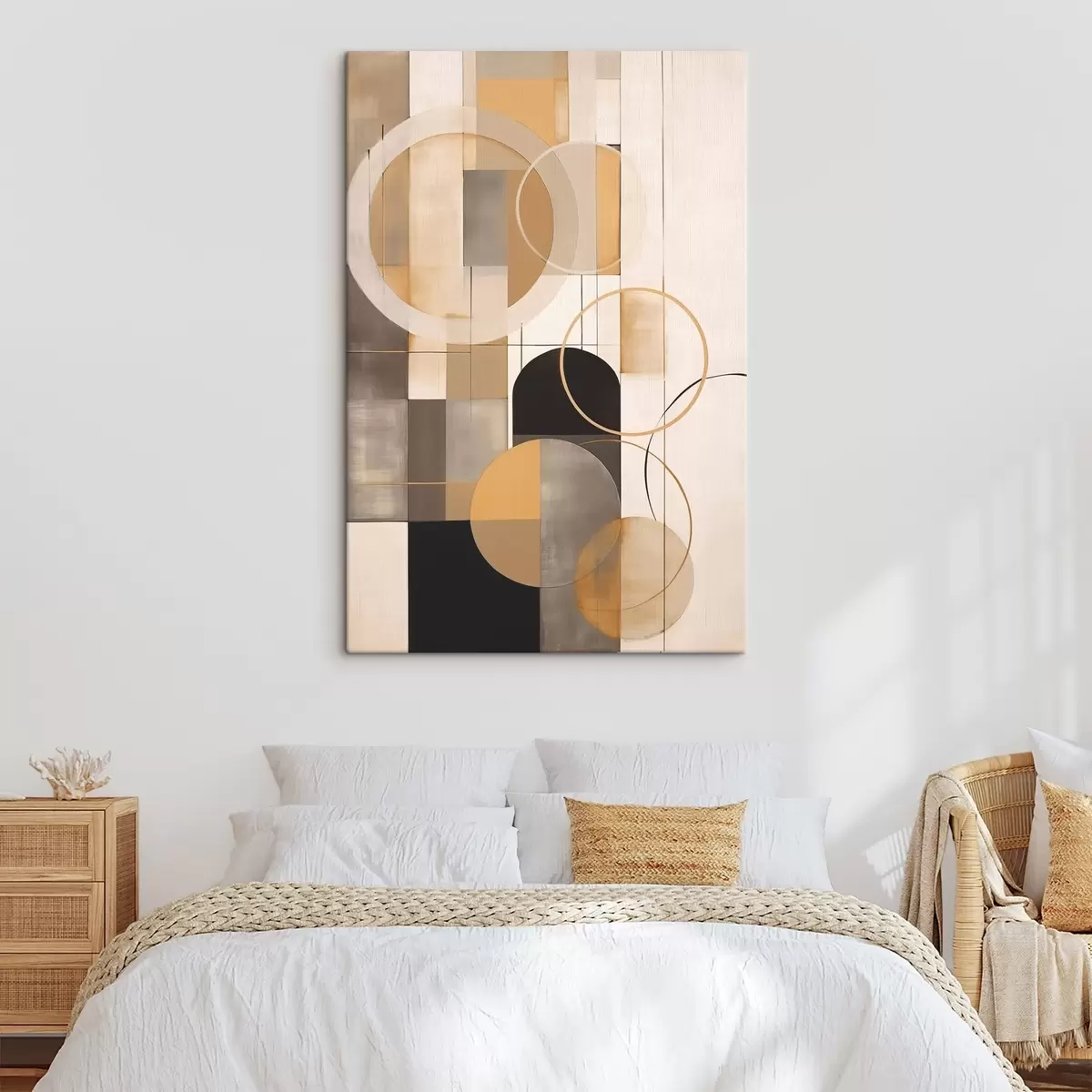 Pilt Geomeetriline abstraktsioon ringidega s46359