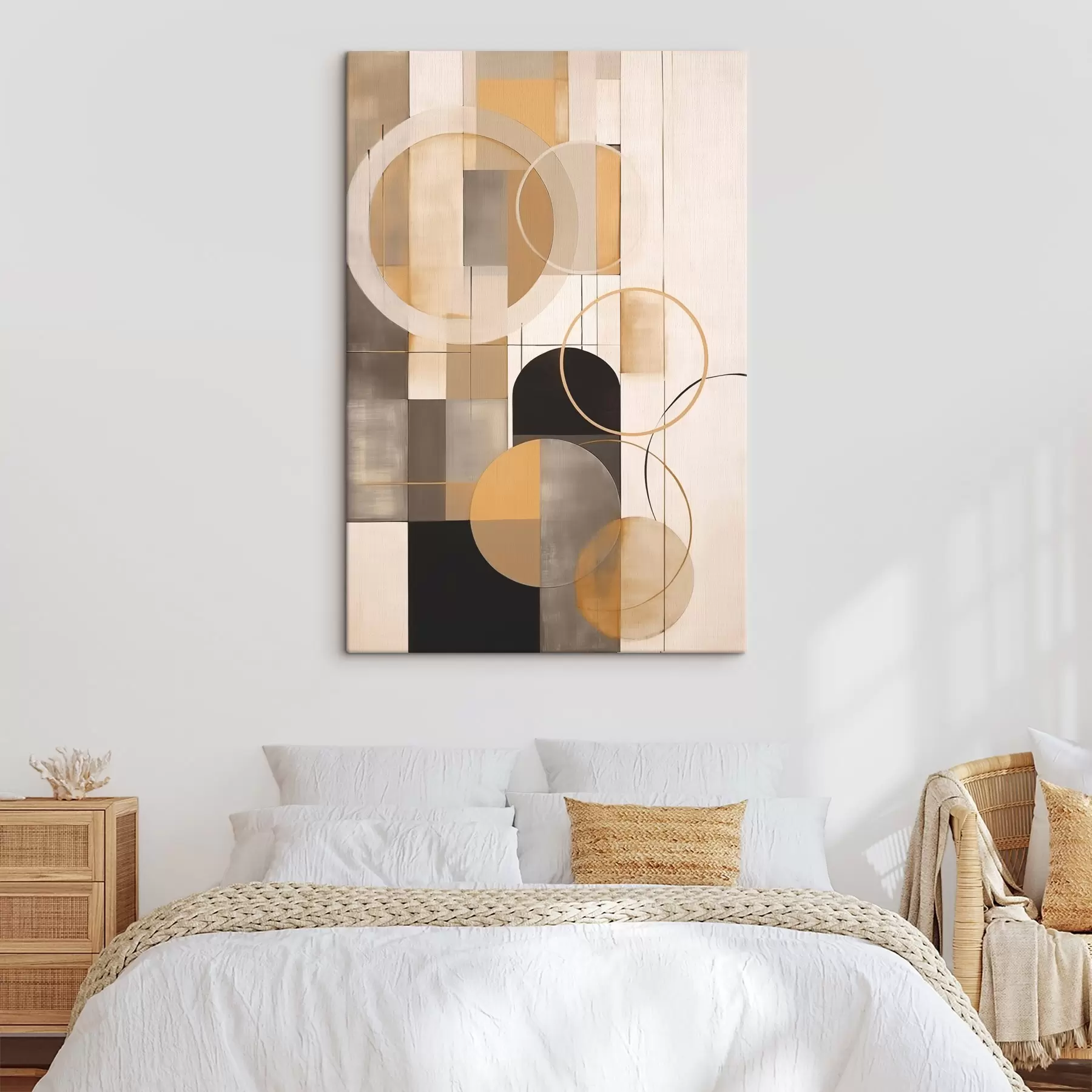 Pilt Geomeetriline abstraktsioon ringidega s46359