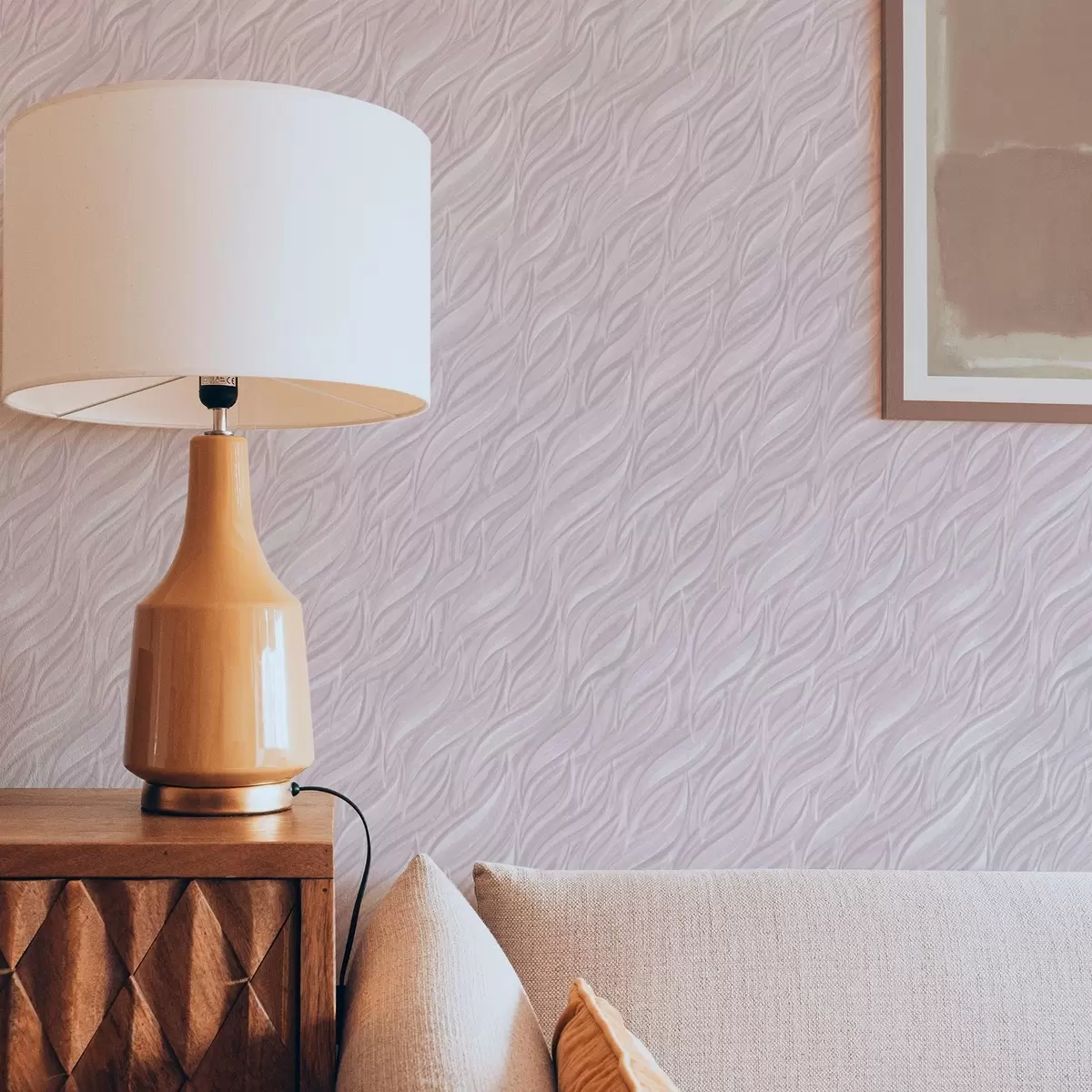 Tapeet Tekstuuriga harjatud lained, puudritoos roosa a00688v1