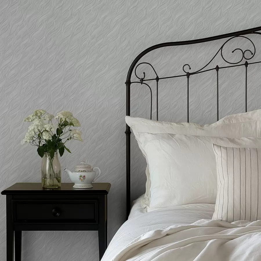 Fototapeedid Tekstuuriga harjatud lained, heleroheline a00688v2