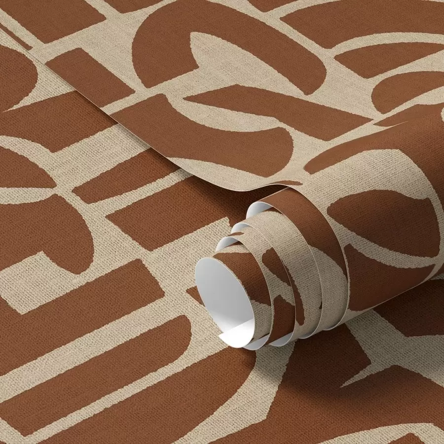 Fototapeedid Terrakotta geomeetrilised kujundid linane a00774