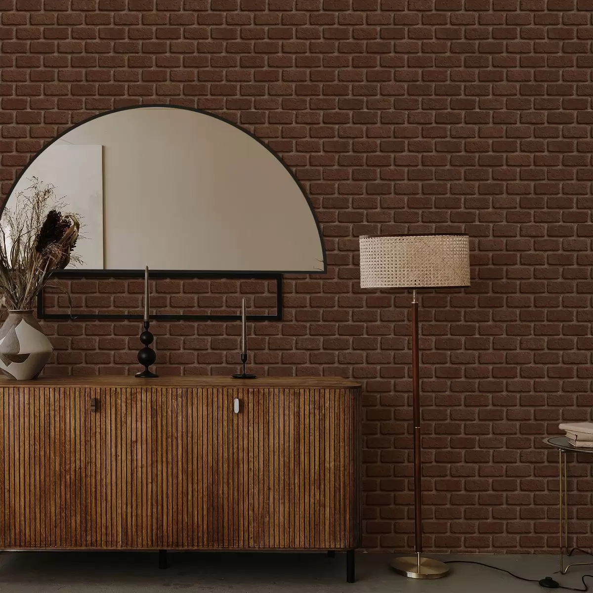 Tapeet Maameeslik pruun telliskivitextuur a00879