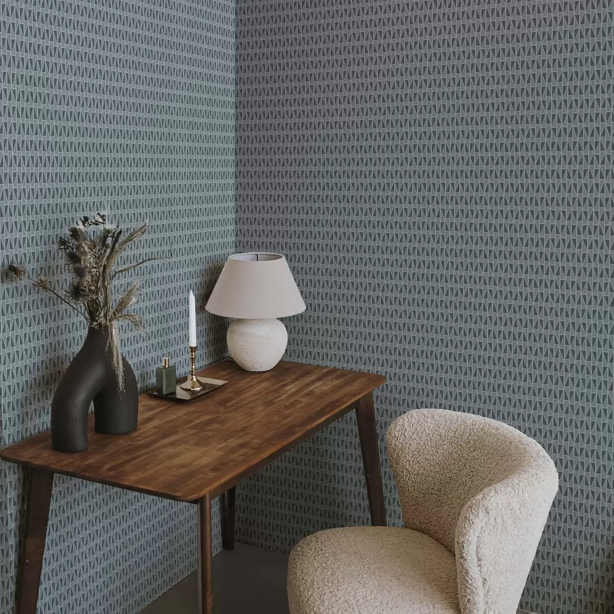 Tapeet Teal klaasist paneelvõre diagonaalsete tugevdustega a00902
