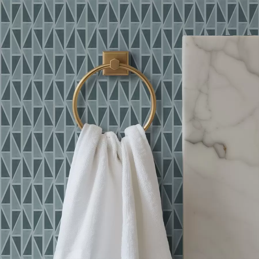 Fototapeedid Teal klaasist paneelvõre diagonaalsete tugevdustega a00902