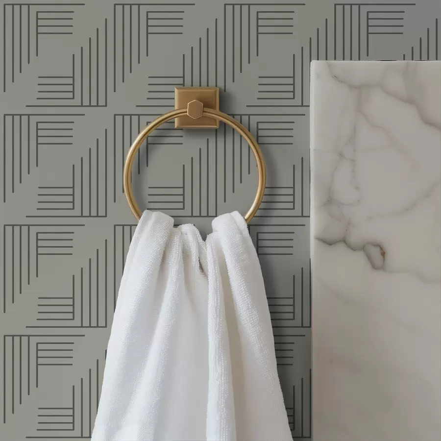 Fototapeedid Lineaarne nurgablokid, mis moodustavad ruudud soojas hallis toonis a00907