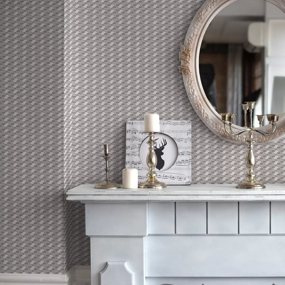 Tapeet Lilla modulaarplaadid ühendatud poolringidega a00915