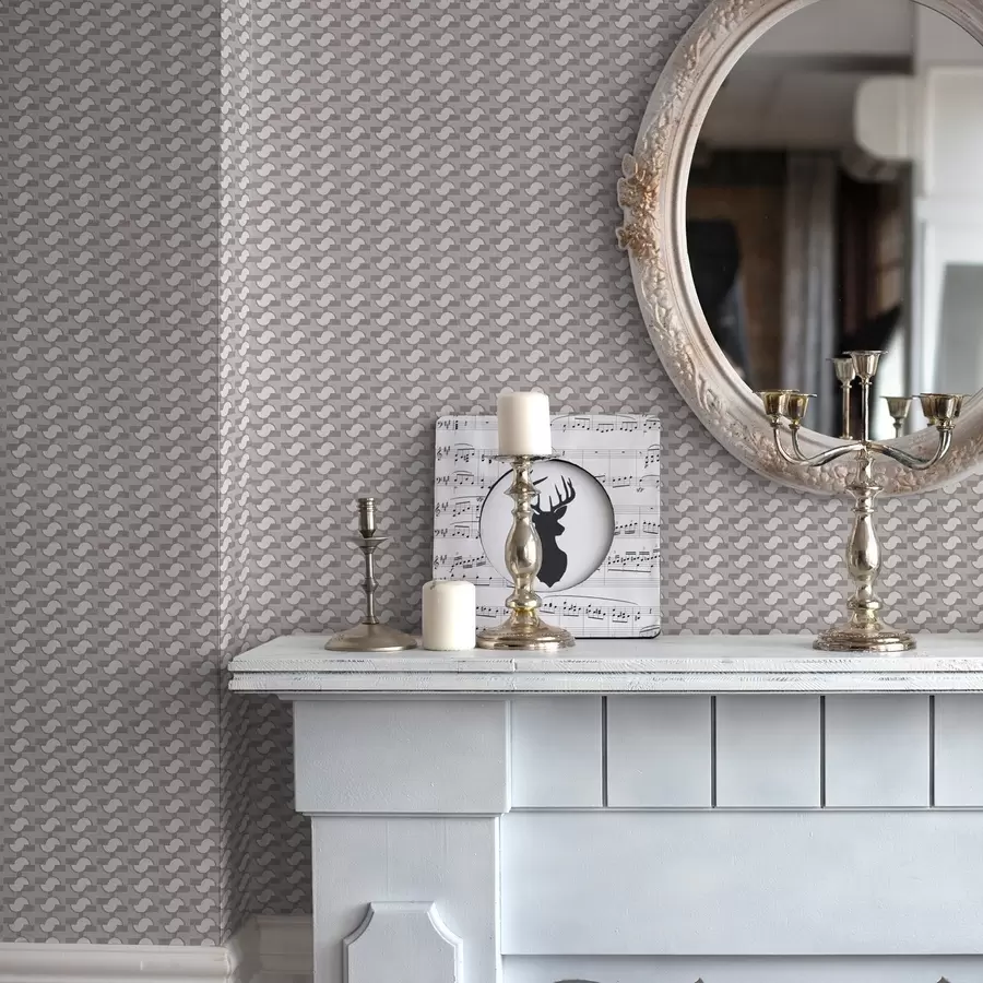 Fototapeedid Lilla modulaarplaadid ühendatud poolringidega a00915