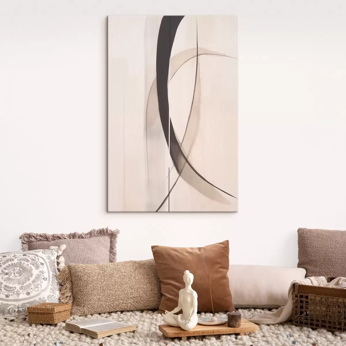 Pilt Elegantne kalligraafia. Abstraktsioon s46468