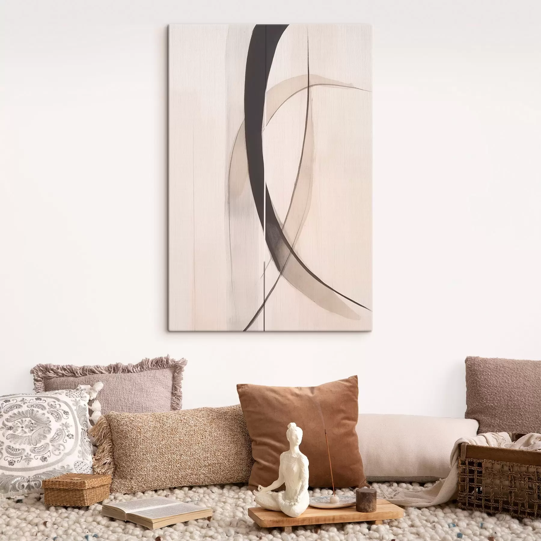 Pilt Elegantne kalligraafia. Abstraktsioon s46468